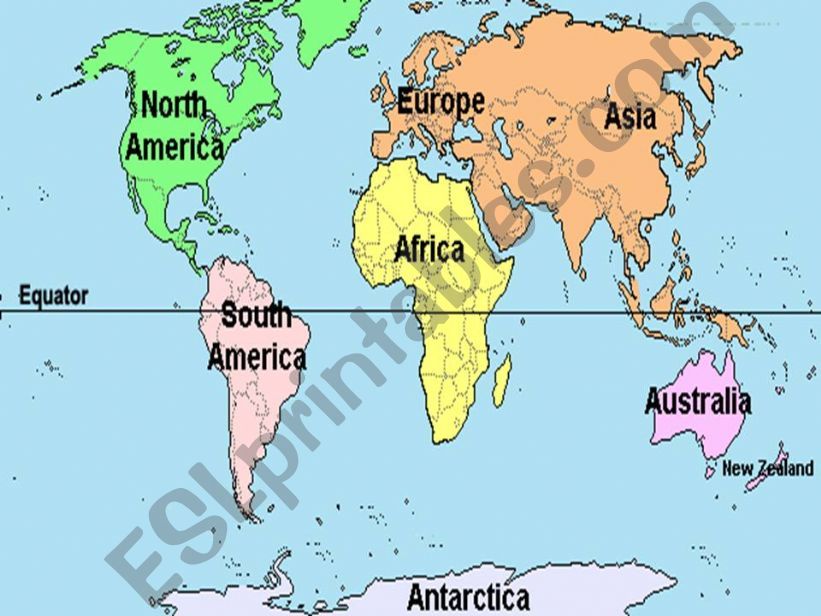 Guessing the continents powerpoint