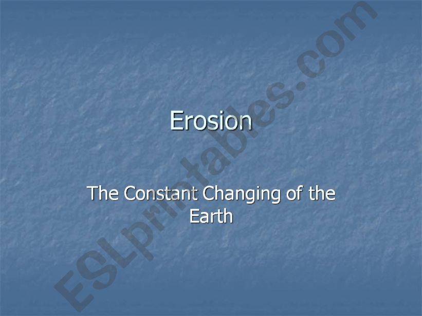 Erosion powerpoint