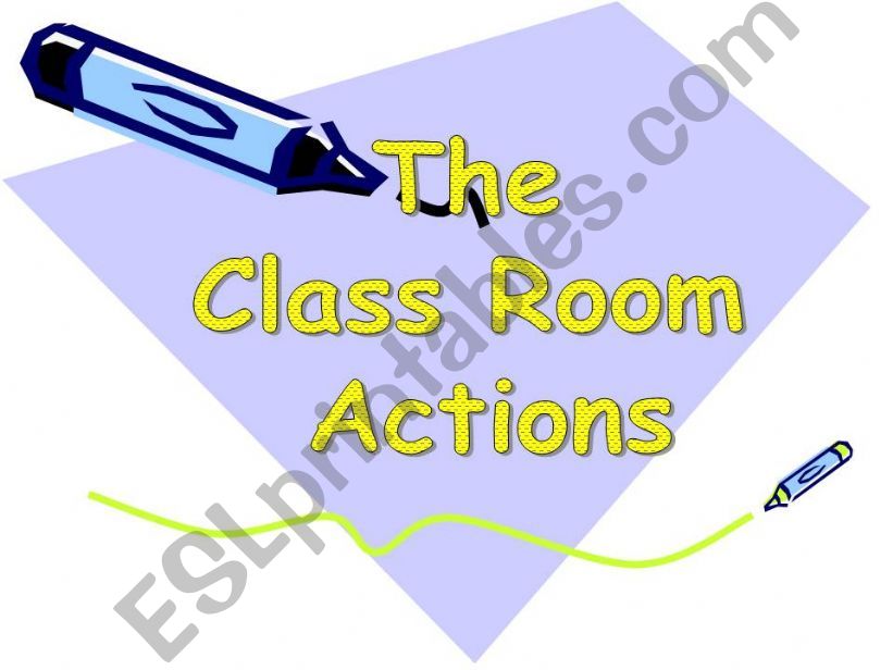 Classroom objects powerpoint