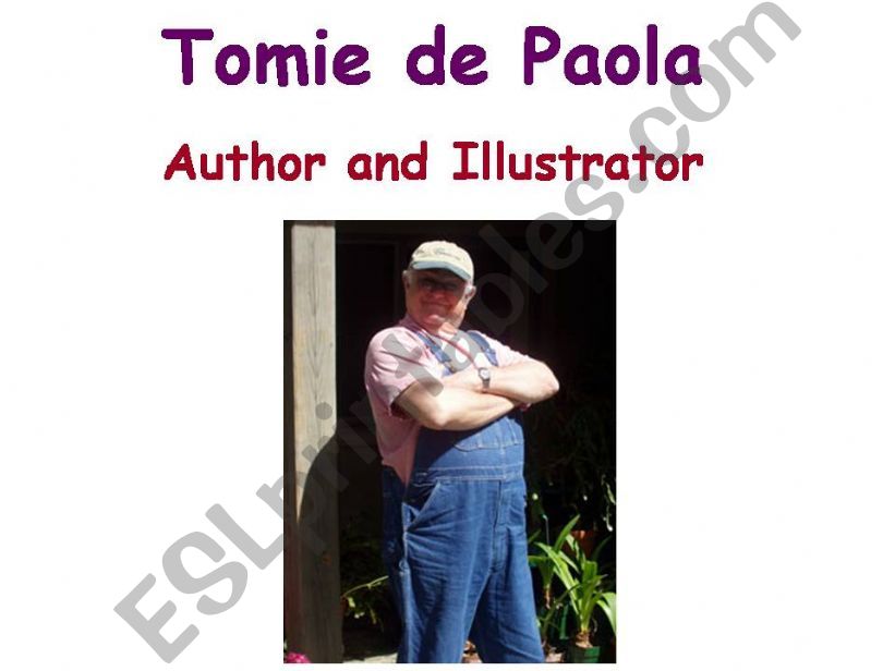 Tomie dePaola Author Study Powerpoint