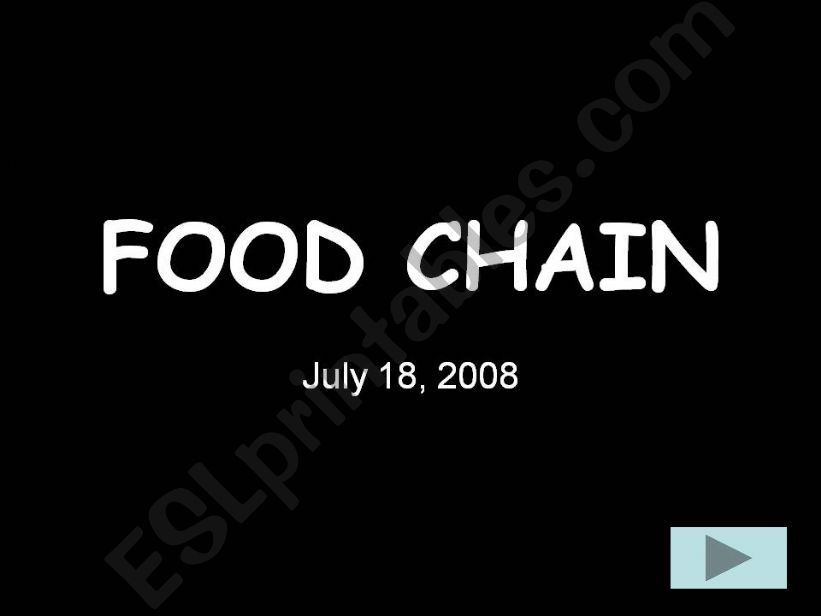 powerpoint about food chain powerpoint