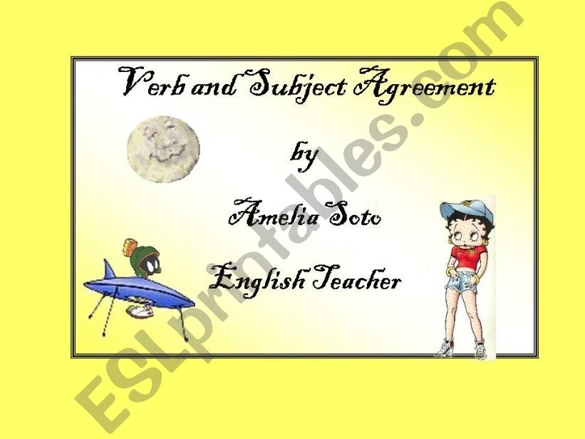 Subject and verb agreement powerpoint