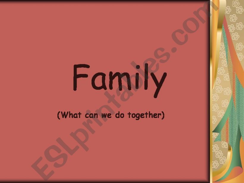 Family powerpoint