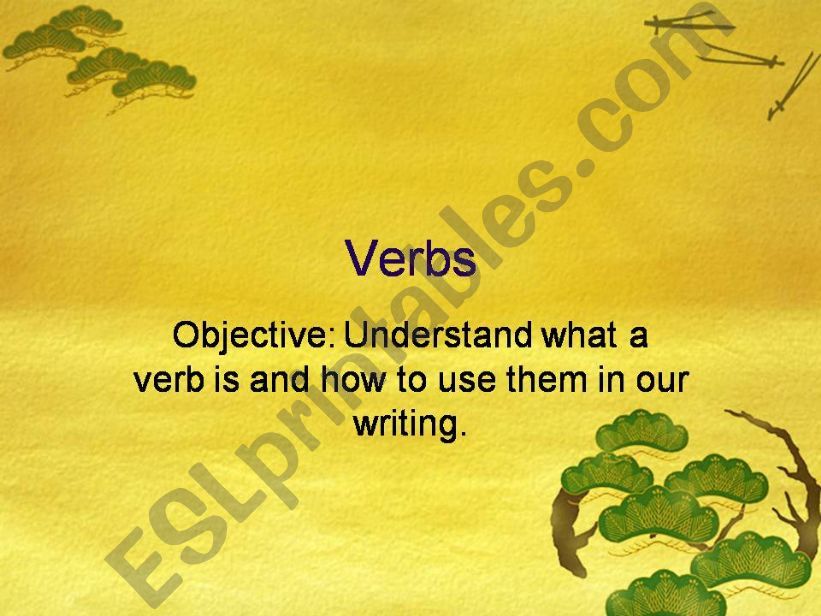 verbs powerpoint