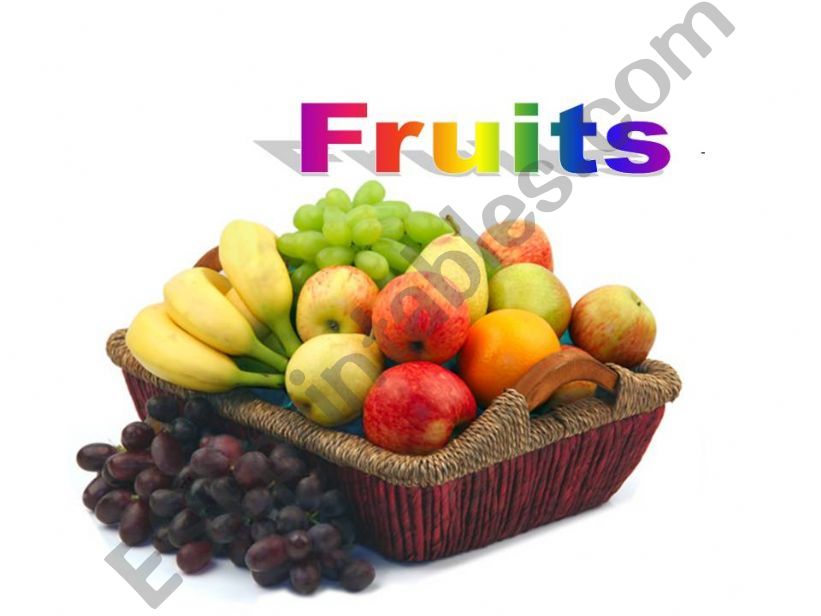 ESL - English PowerPoints: Fruit