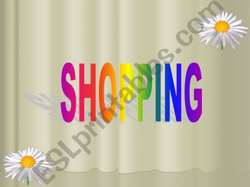 shopping dialogue powerpoint