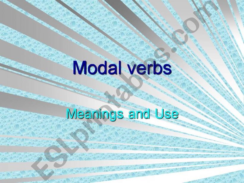 modal verbs powerpoint