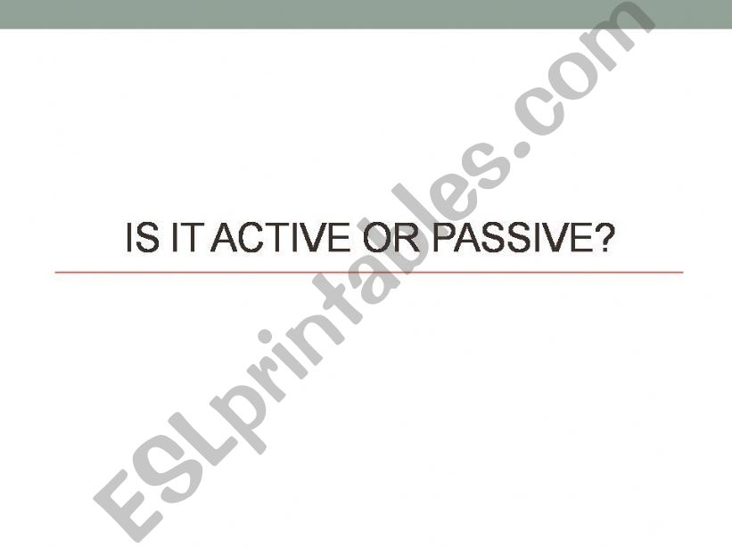 Active or passive voice? powerpoint