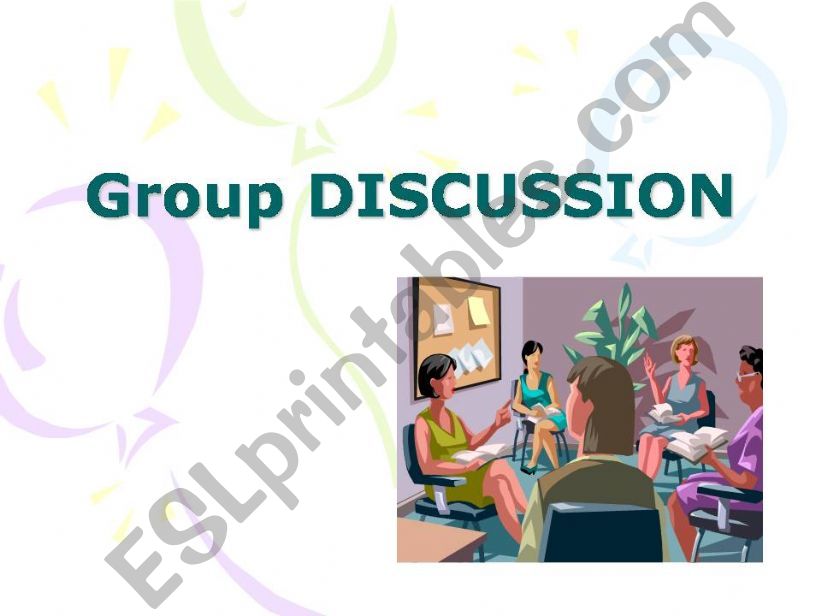 ESL - English PowerPoints: group discussion method