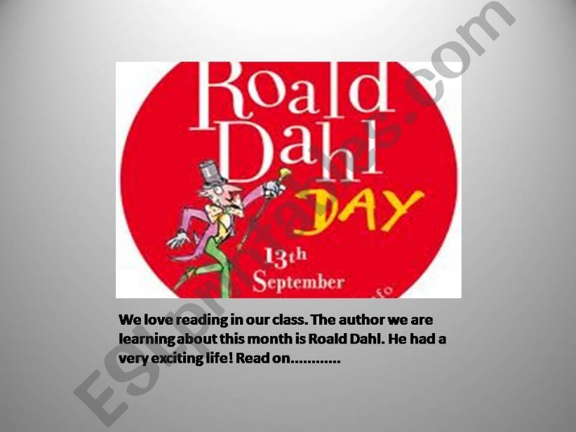 Roald Dahl powerpoint