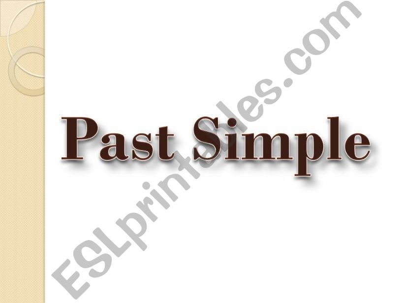 Past Simple powerpoint