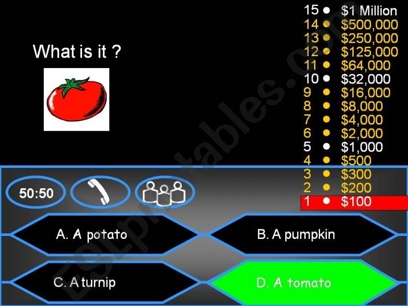 VEGETABLES powerpoint