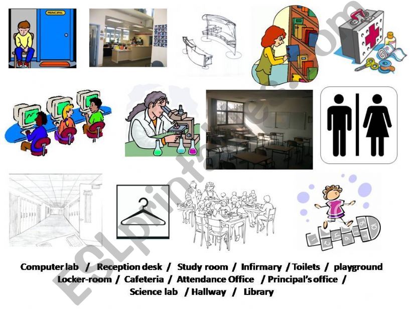 rooms in a school powerpoint