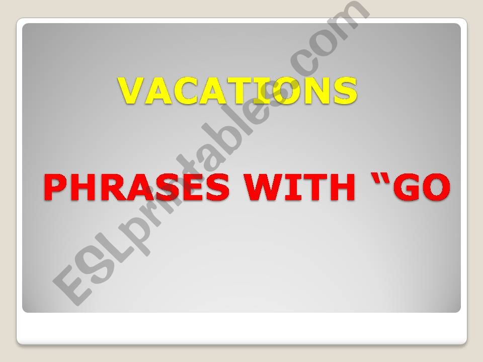 vacation powerpoint