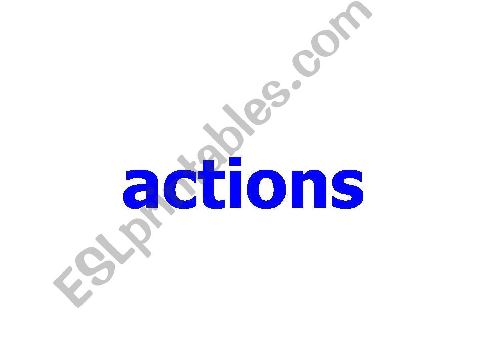 Actions powerpoint