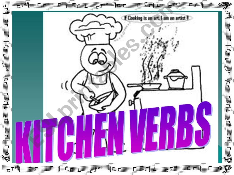 kitchen verbs powerpoint