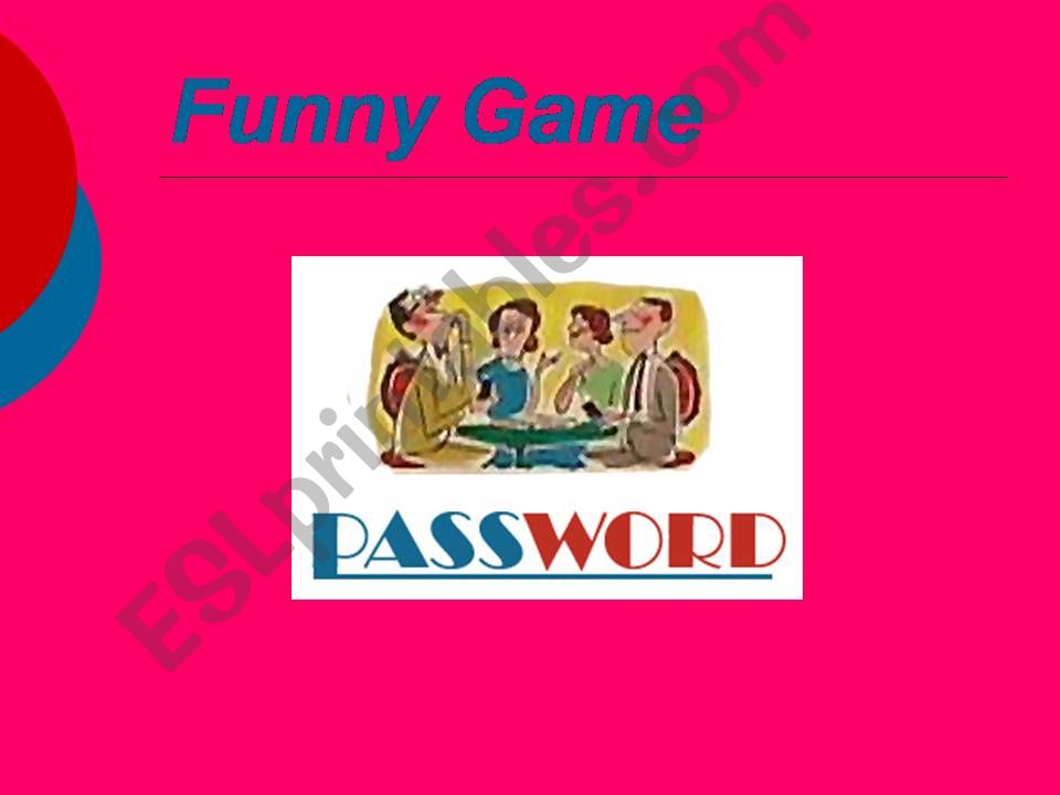Word game powerpoint
