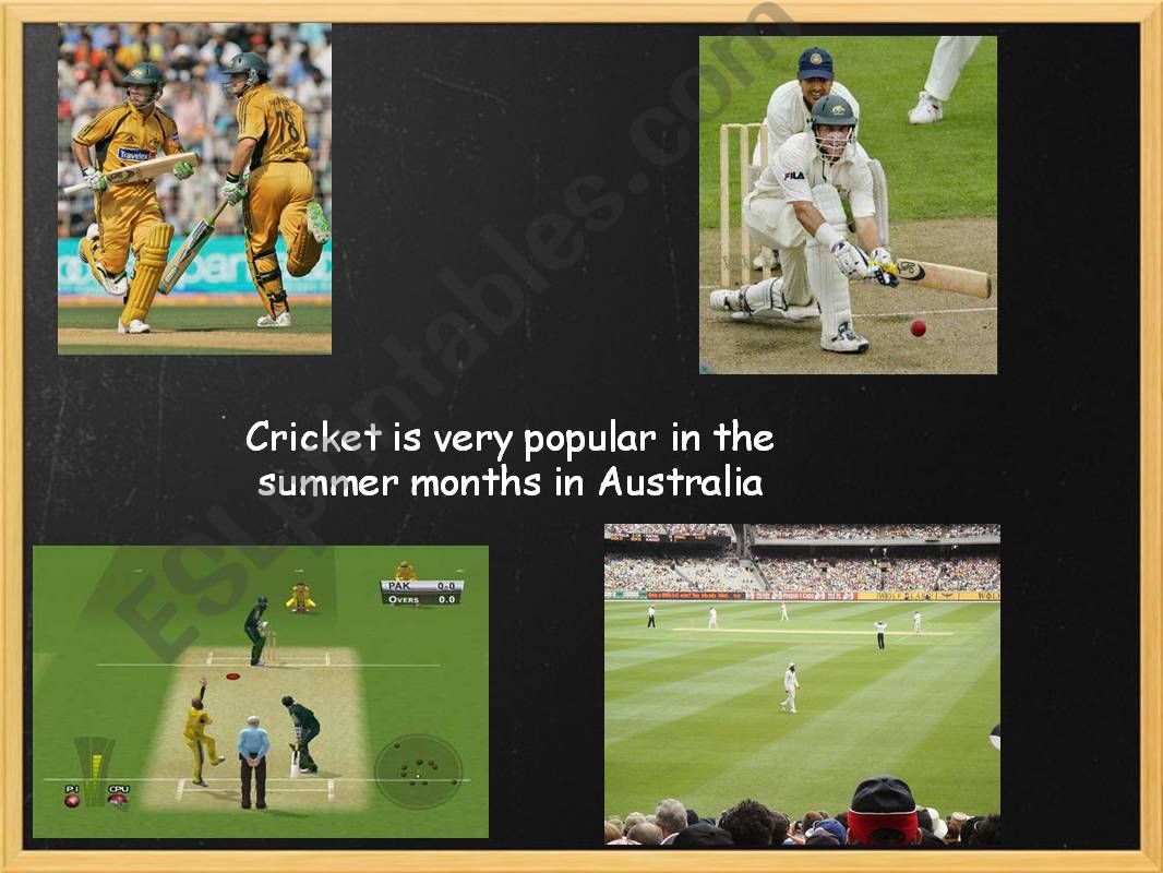 Sport in Australia part powerpoint