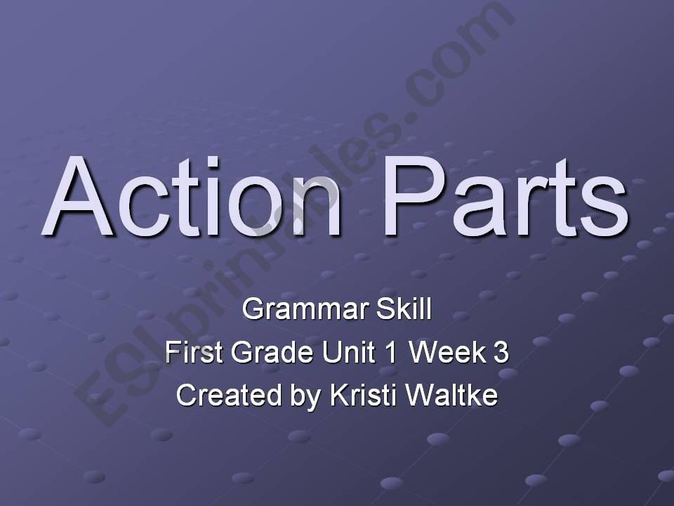 Action Verbs powerpoint