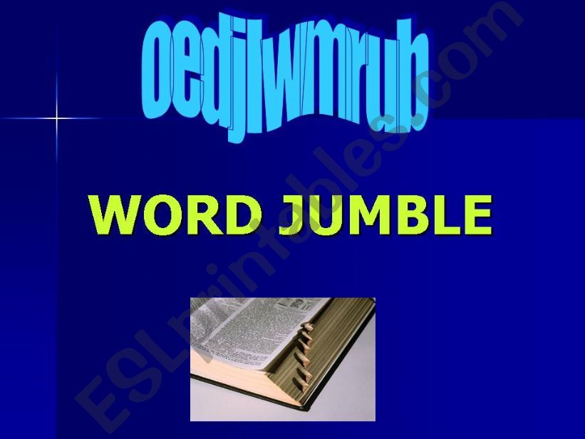 Word Jumble powerpoint