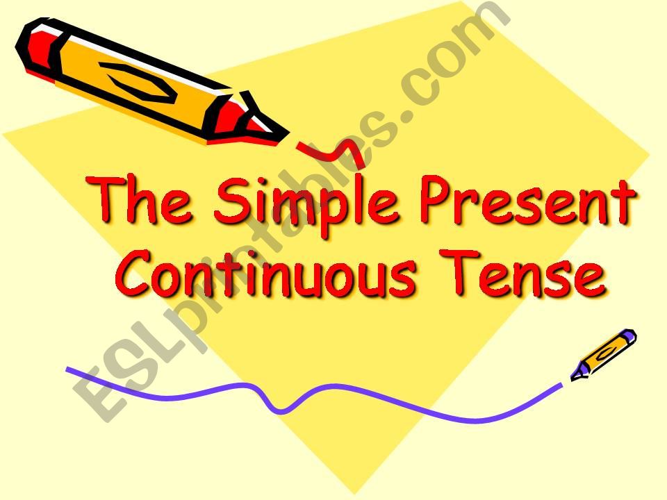 present continuous tense powerpoint