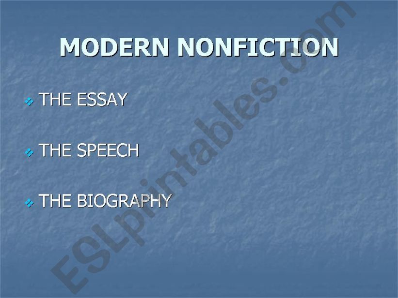 Modern Literature IV powerpoint