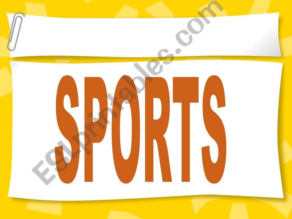 SPORTS powerpoint