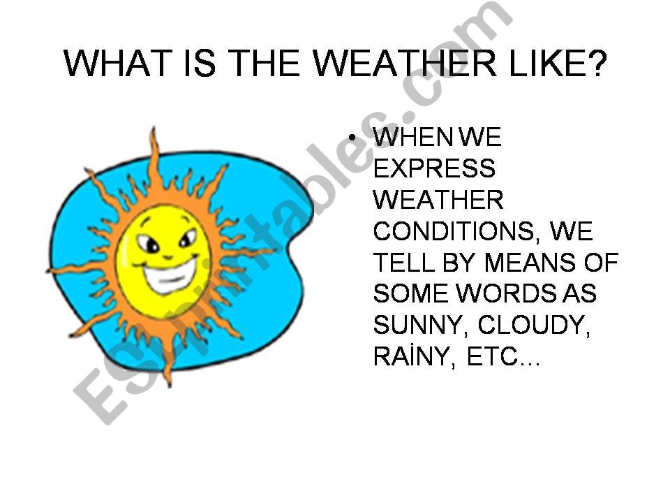 Whats the weather like? powerpoint