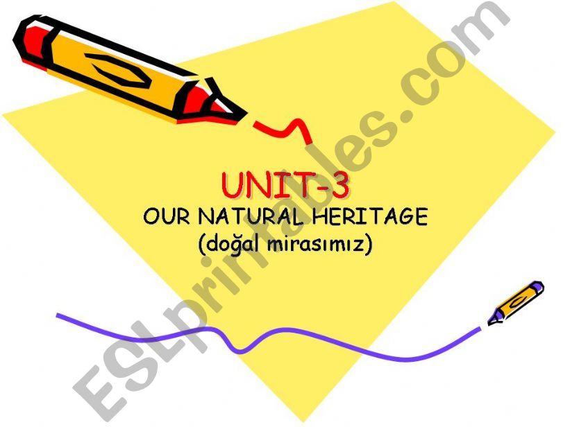 our natural heritage powerpoint