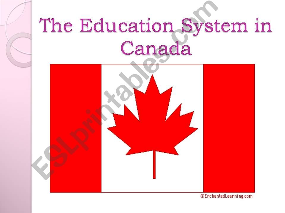 Canada Education powerpoint