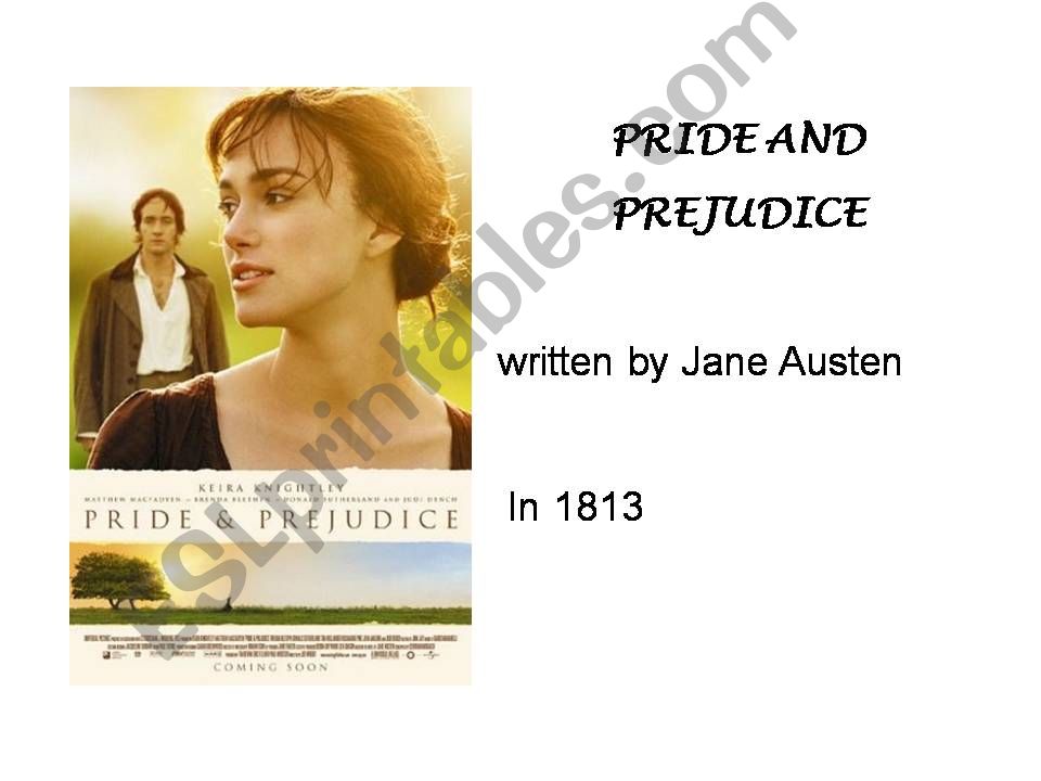 PRIDE AND PREJUDICE powerpoint