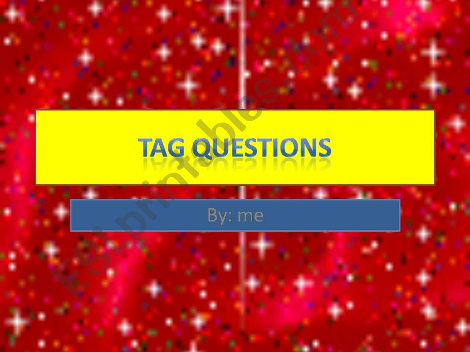 about tag quistions powerpoint