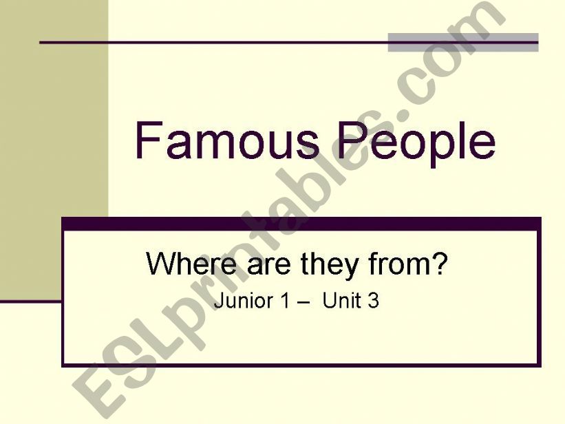 famous people powerpoint