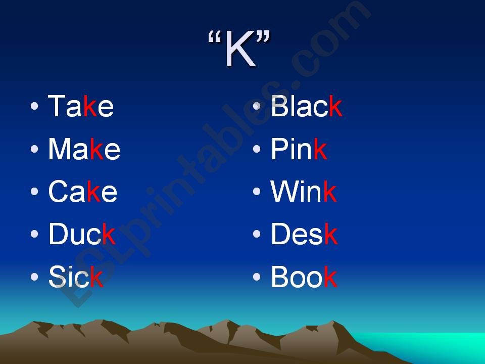 Pronunciation - Final Consonant Sounds.