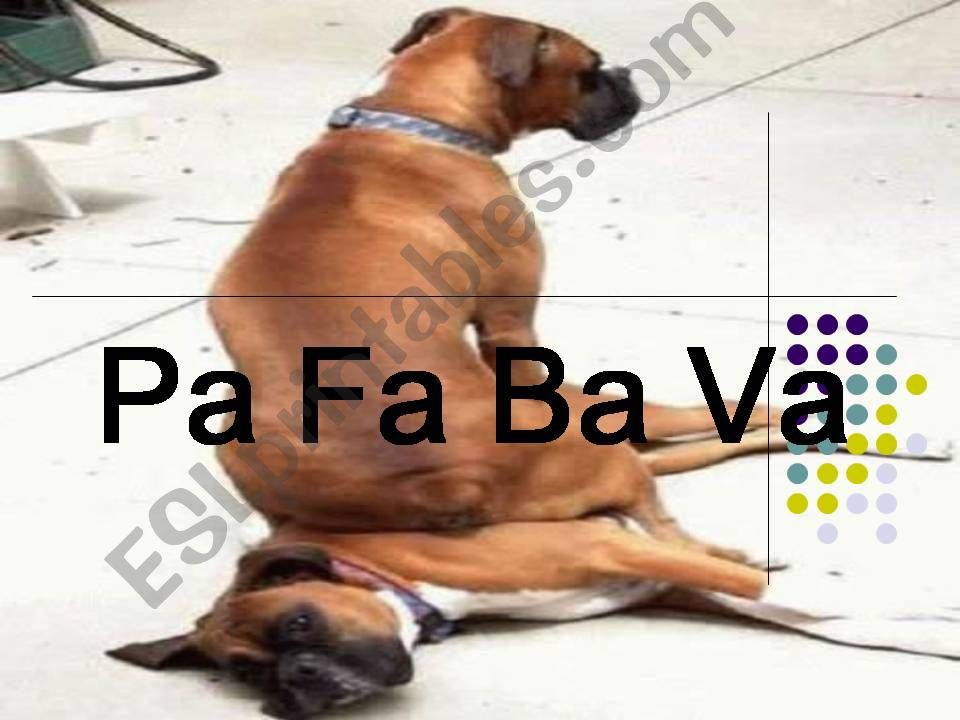 Pa Fa Ba Va - pronunciation powerpoint