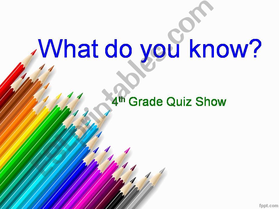 quiz show powerpoint