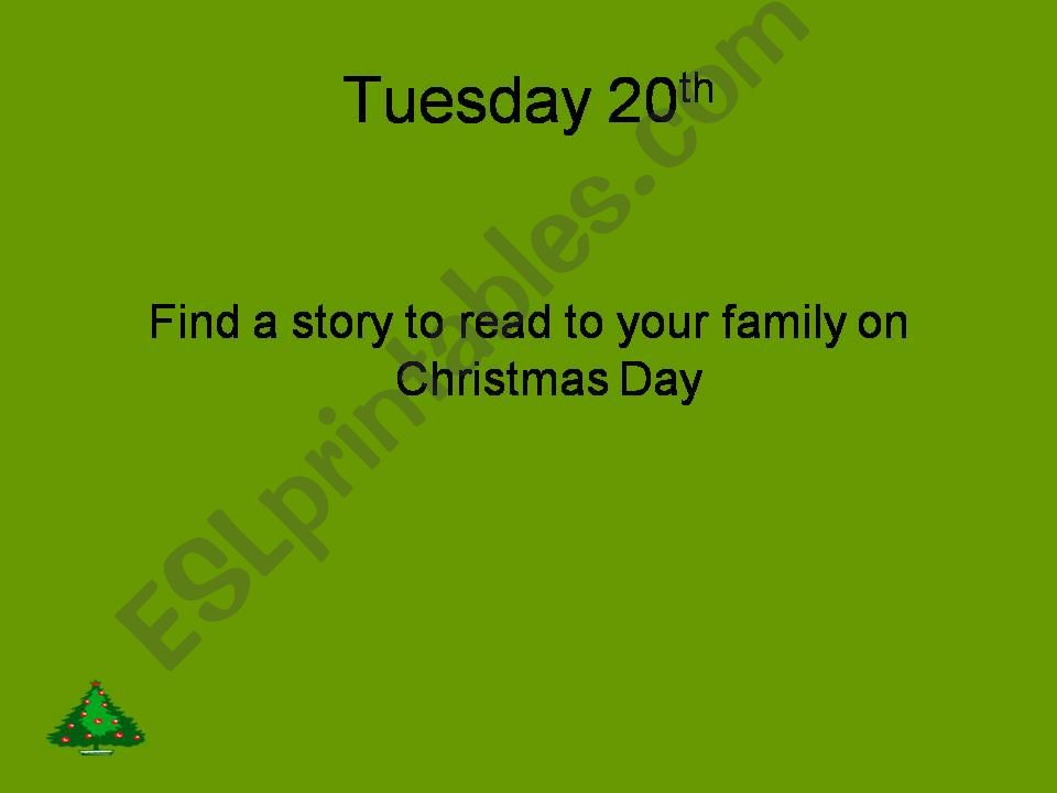 ADVENT CALENDAR 2011 part two powerpoint