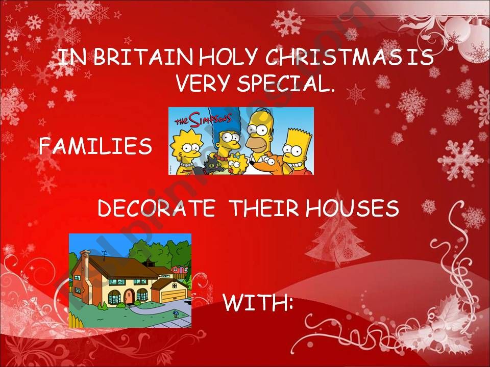 CHRISTMAS WITH SIMPSON part 1 powerpoint