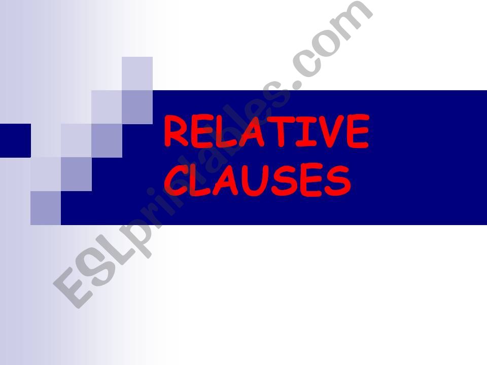 relative clauses powerpoint