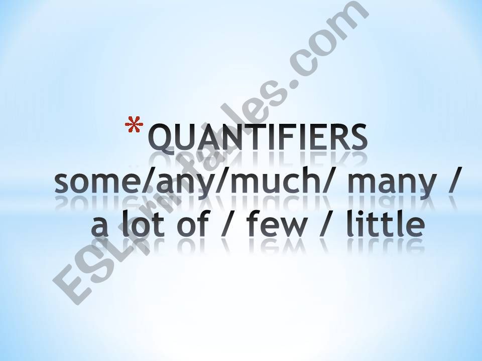 Quantifiers powerpoint