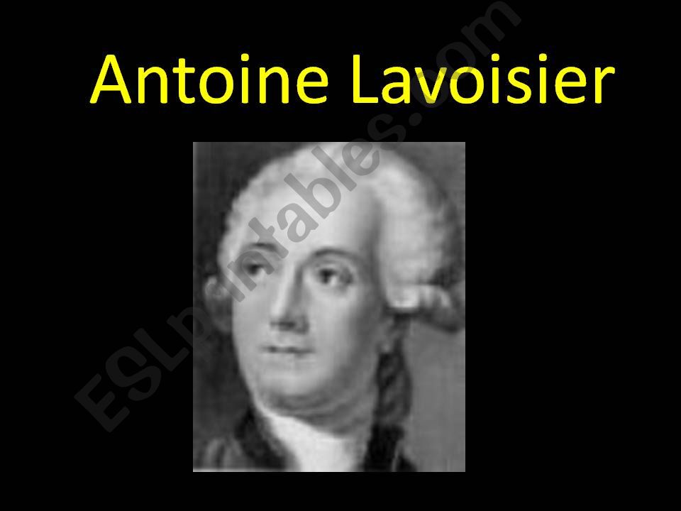 Antoine Lavosier powerpoint