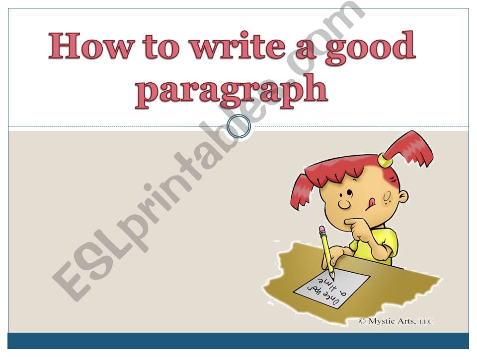 How to write a good paragraph powerpoint