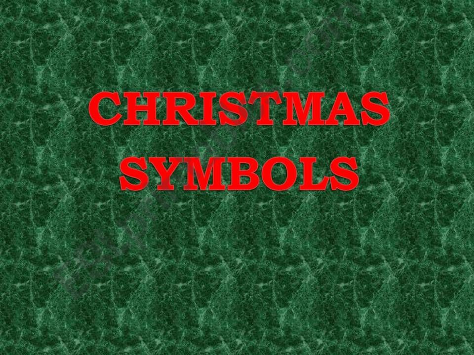 Christmas symbols and poem powerpoint