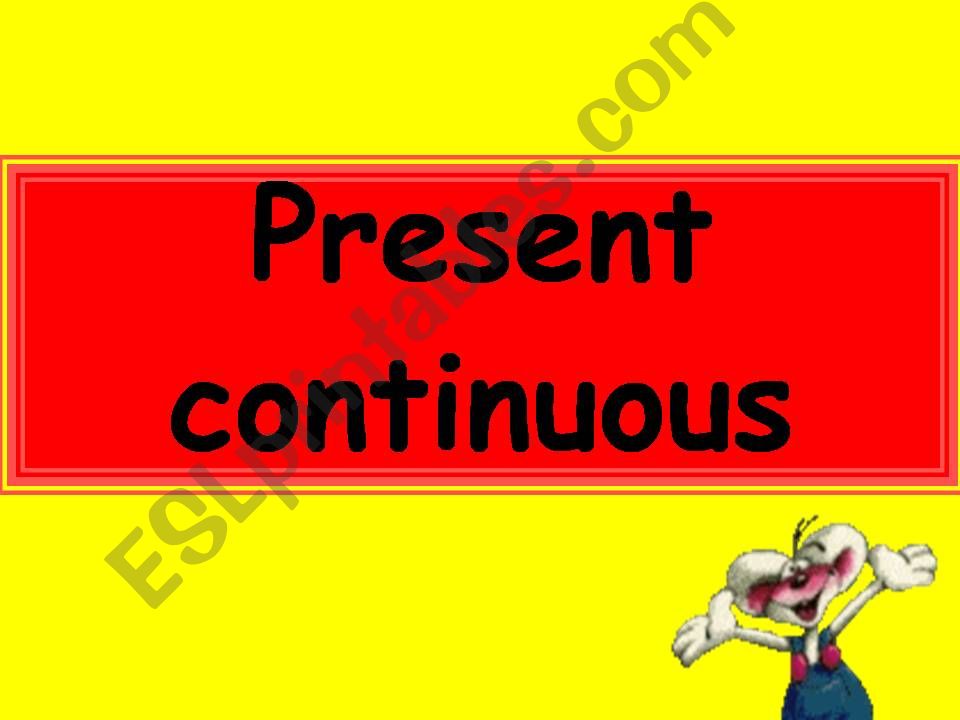 present continuous powerpoint