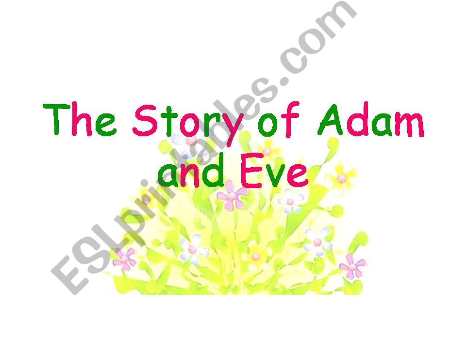 Story of Adam and Eve powerpoint