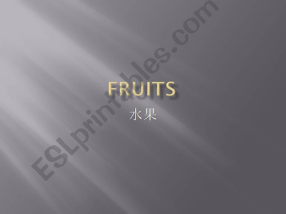describing fruits powerpoint