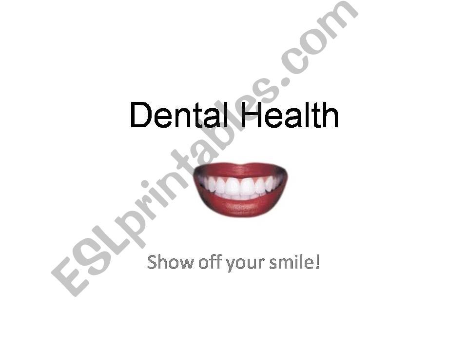 Dental Health powerpoint