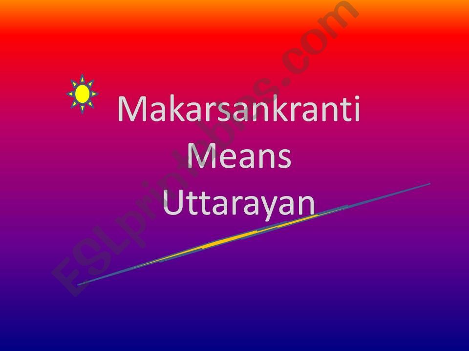 Makarsankranti powerpoint