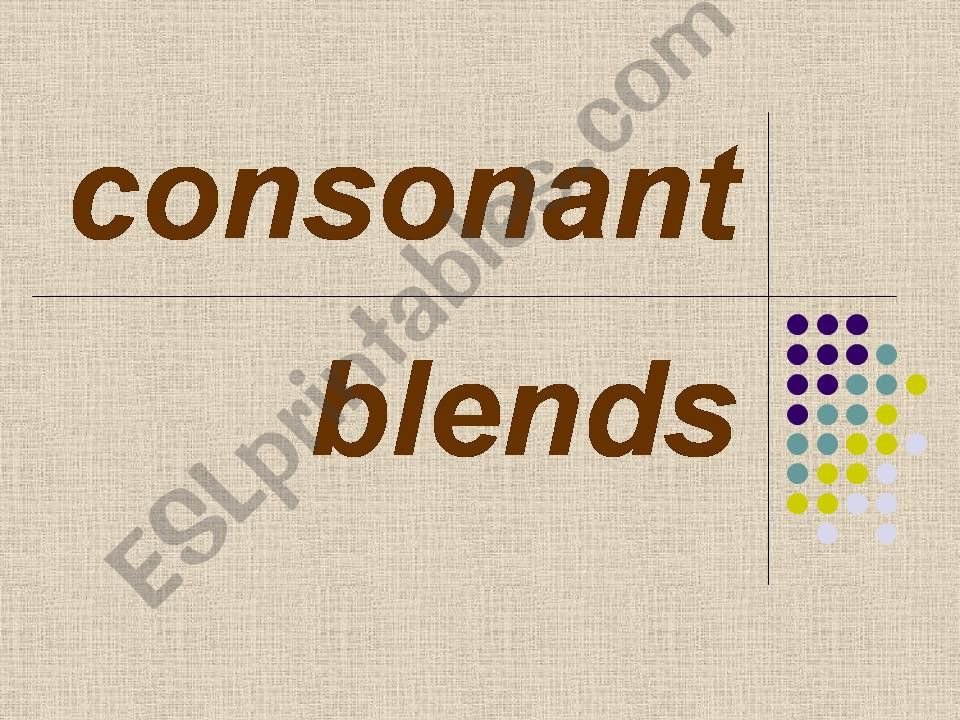 consonant blends cl & dr powerpoint