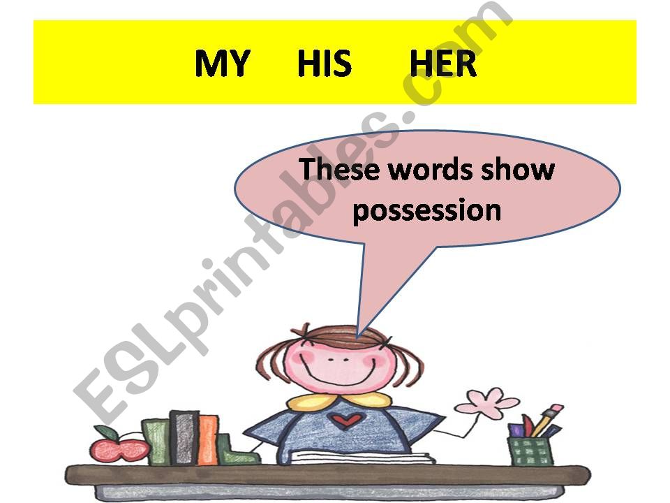 possessives my-his-her powerpoint